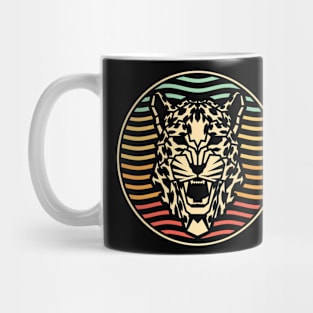 Vintage Leopard Polygon Animal Mug